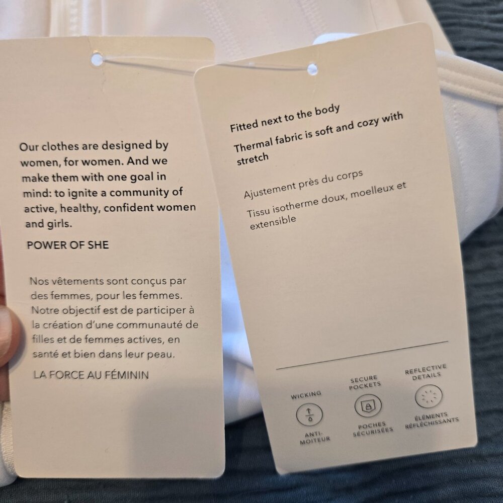 NWT Athleta Evolve Fleece Vest in White - Medium - Picture 6 of 6